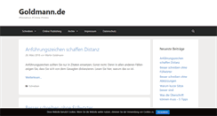 Desktop Screenshot of goldmann.de